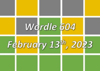 Daily Wordle 604 - 13th February 2023