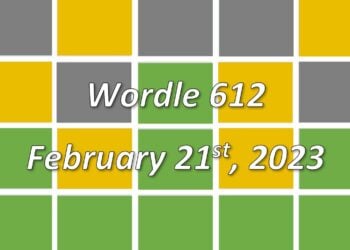 Daily Wordle 612 - 21st February 2023