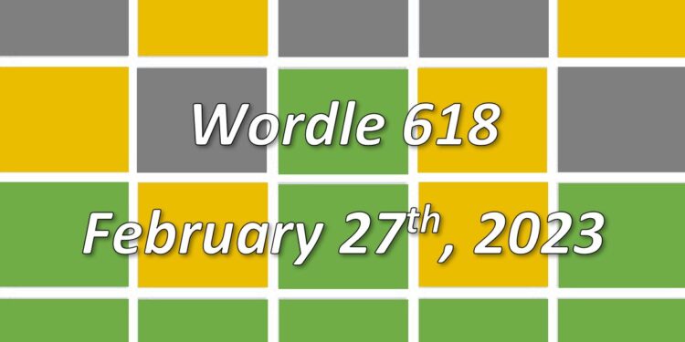 Daily Wordle 618 - 27th February 2023