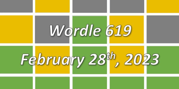 Daily Wordle 619 - 28th February 2023