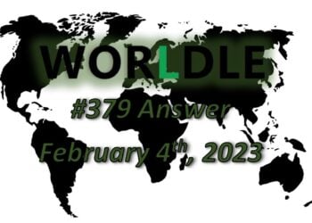 Daily Worldle 379 Answers - February 4th 2023