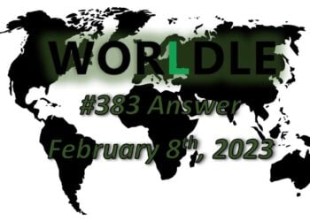 Daily Worldle 383 Answers - February 8th 2023