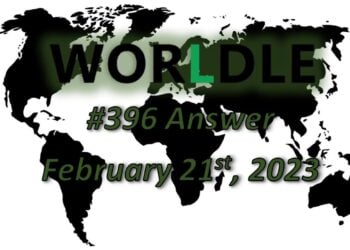 Daily Worldle 396 Answers - February 21st 2023