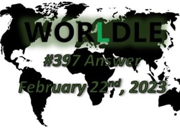 Daily Worldle 397 Answers - February 22nd 2023