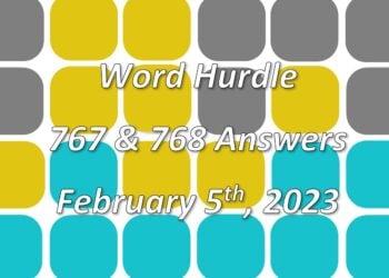 Word Hurdle #767 & #768 - 5th February 2023