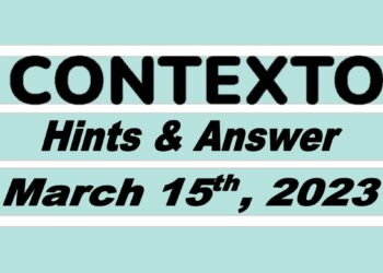 Daily Contexto 178 - March 15th 2023