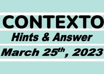 Daily Contexto 188 - March 25th 2023