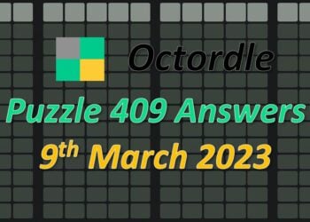 Daily Octordle 409 - March 9th 2023