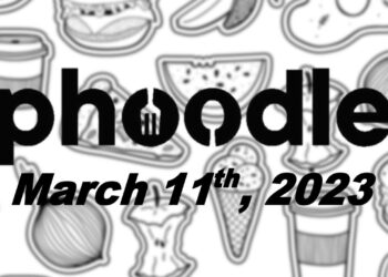 Daily Phoodle - 11th March 2023