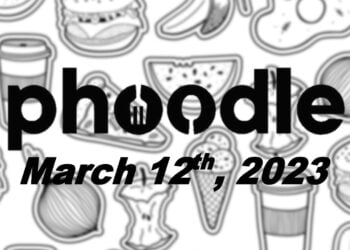 Daily Phoodle - 12th March 2023