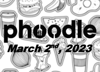 Daily Phoodle - 2nd March 2023