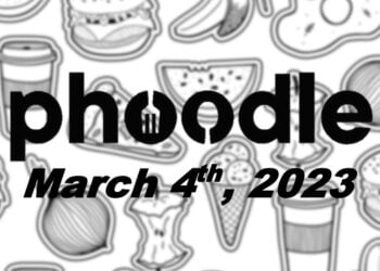 Daily Phoodle - 4th March 2023