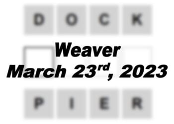Daily Weaver - 23rd March 2023