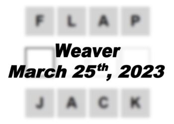 Daily Weaver - 25th March 2023