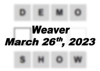 Daily Weaver - 26th March 2023