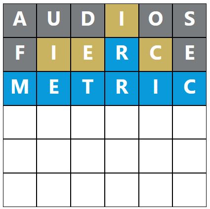 Daily Word Hurdle #819 Morning Answer - 3rd March 2023