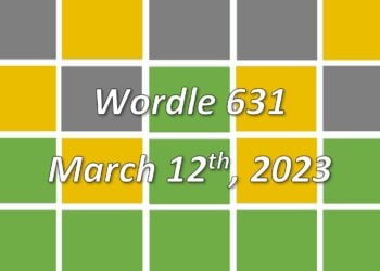 Daily Wordle 631 - 12th March 2023
