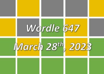 Daily Wordle 647 - 28th March 2023