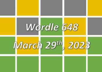 Daily Wordle 648 - 29th March 2023