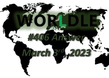 Daily Worldle 406 Answers - March 3rd 2023