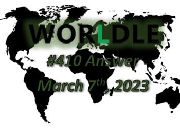 Daily Worldle 410 Answers - March 7th 2023