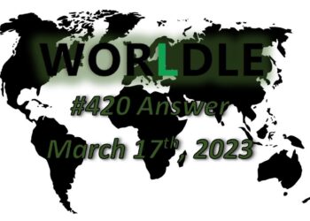 Daily Worldle 420 Answers - March 17th 2023