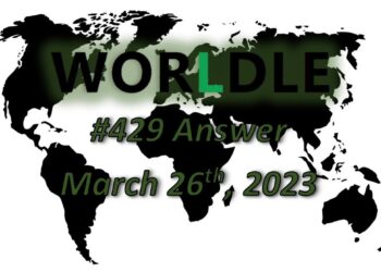 Daily Worldle 429 Answers - March 26th 2023