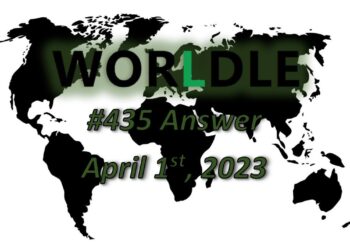 Daily Worldle 435 Answers - April 1st 2023