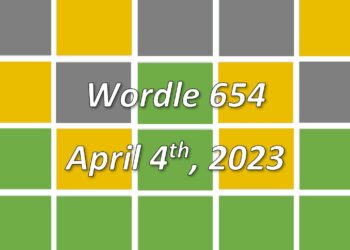 Daily Wordle 654 - 4th April 2023
