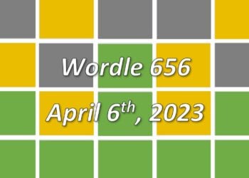 Daily Wordle 656 - 6th April 2023