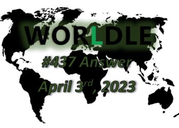 Daily Worldle 437 Answers - April 3rd 2023