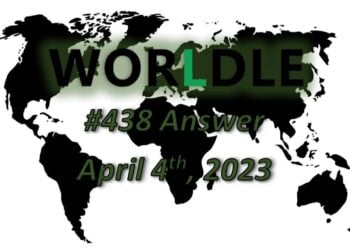 Daily Worldle 438 Answers - April 4th 2023