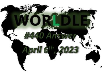 Daily Worldle 440 Answers - April 6th 2023