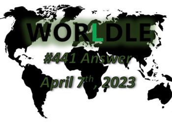 Daily Worldle 441 Answers - April 7th 2023