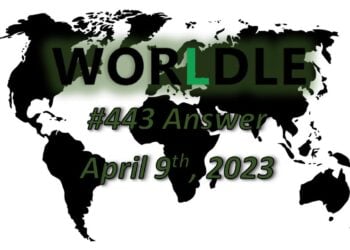 Daily Worldle 443 Answers - April 9th 2023