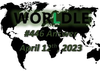 Daily Worldle 446 Answers - April 12th 2023