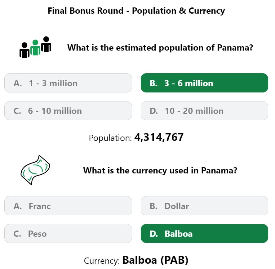 Daily Worldle 448 Bonus Currency & Population Answer - April 14th 2023