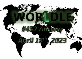 Daily Worldle 452 Answers - April 18th 2023