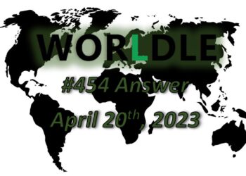 Daily Worldle 454 Answers - April 20th 2023