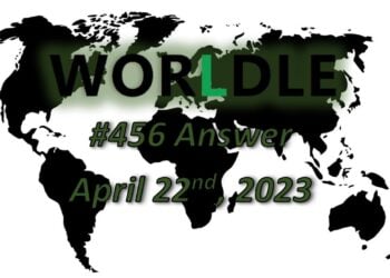 Daily Worldle 456 Answers - April 22nd 2023