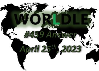Daily Worldle 459 Answers - April 25th 2023
