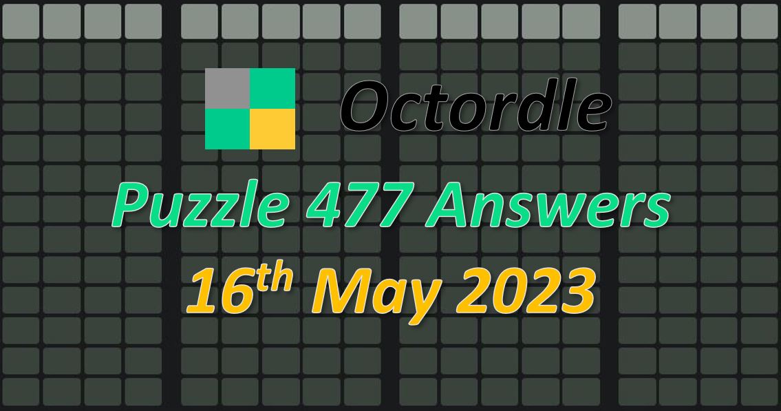 Daily Octordle 477 - May 16th 2023