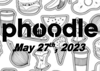 Daily Phoodle - 27th May 2023