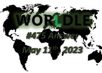 Daily Worldle 475 Answers - May 11th 2023
