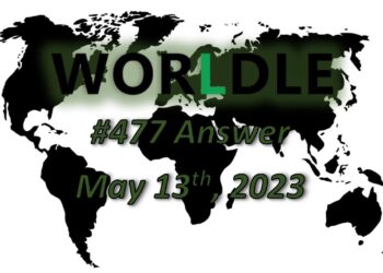Daily Worldle 477 Answers - May 13th 2023