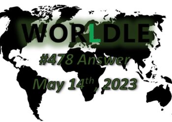 Daily Worldle 478 Answers - May 14th 2023
