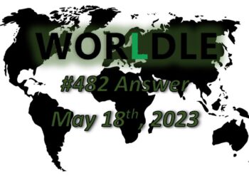 Daily Worldle 482 Answers - May 18th 2023