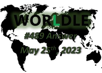 Daily Worldle 489 Answers - May 25th 2023