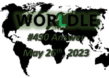 Daily Worldle 490 Answers - May 26th 2023