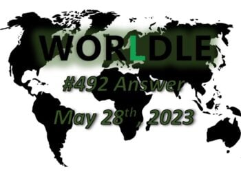Daily Worldle 492 Answers - May 28th 2023